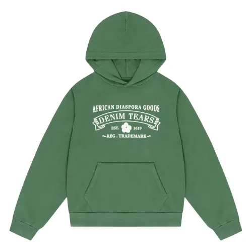 Denim Tears ADG Hoodie Washed Green
